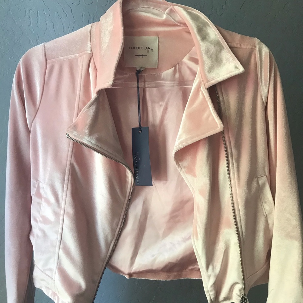 Nora Velour Moto jacket